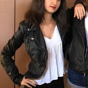 Free People Leather Jacket